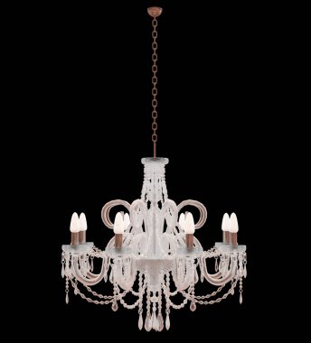 3d Render Retro avizesi siyah arkaplanda izole edildi