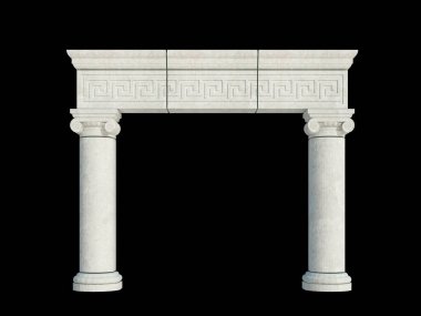 İzole edilmiş 3d Render Yapılandırması