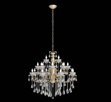 3d Render Retro avizesi siyah arkaplanda izole edildi