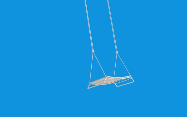 Empty Swings Isolated Rendering — Stock Photo, Image