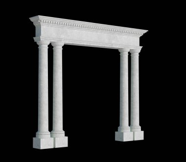 İzole edilmiş 3d Render Yapılandırması