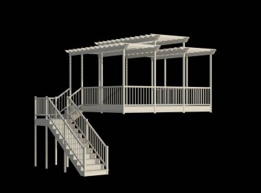 İzole edilmiş 3d Render Yapılandırması