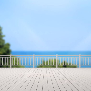 Balkon ve Teras, doğa arka plan bulanıklık