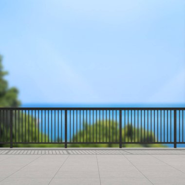 Balkon ve Teras, doğa arka plan bulanıklık