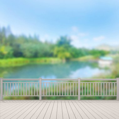 Balkon ve Teras, doğa arka plan bulanıklık