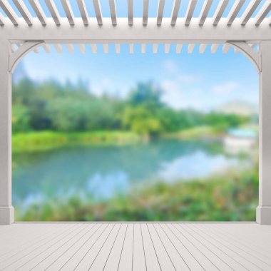 Balkon ve Teras, doğa arka plan bulanıklık