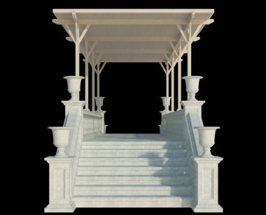 İzole edilmiş 3d Render Yapılandırması