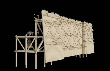 İzole edilmiş 3d Render Yapılandırması