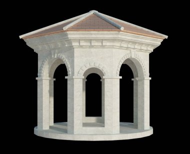 İzole edilmiş 3d Render Yapılandırması