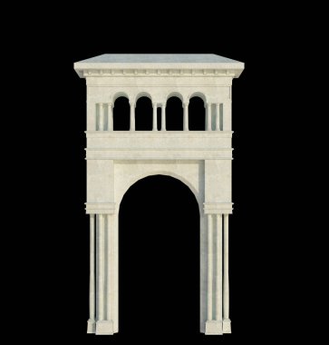 İzole edilmiş 3d Render Yapılandırması