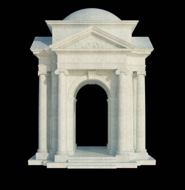 İzole edilmiş 3d Render Yapılandırması