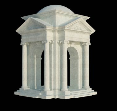 İzole edilmiş 3d Render Yapılandırması