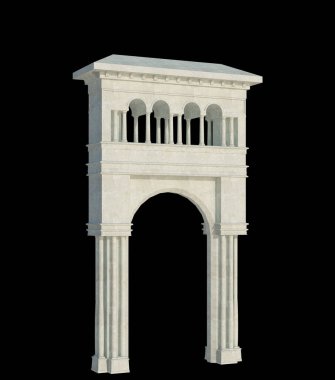 İzole edilmiş 3d Render Yapılandırması