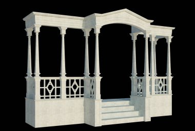 İzole edilmiş 3d Render Yapılandırması