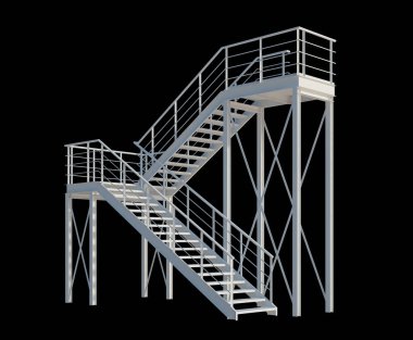 İzole edilmiş 3d Render Yapılandırması