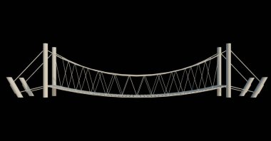 İzole edilmiş 3d Render Yapılandırması