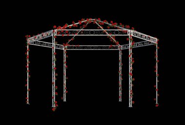 3d Sarmaşık Bitkilerini beyaza ayır