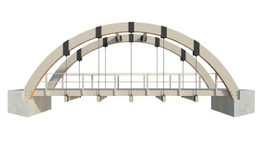 İzole edilmiş 3d Render Yapılandırması