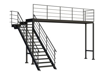 İzole edilmiş 3d Render Yapılandırması