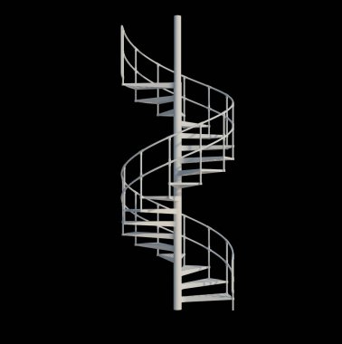 İzole edilmiş 3d Render Yapılandırması