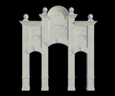 İzole edilmiş 3d Render Yapılandırması
