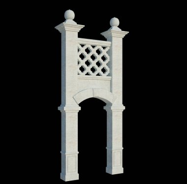 İzole edilmiş 3d Render Yapılandırması