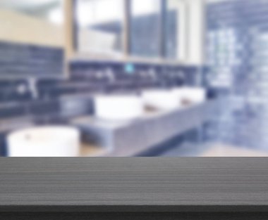 Masa üstü ve arka plan bulanıklık banyo