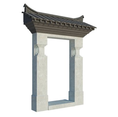 İzole edilmiş 3d Render Yapılandırması