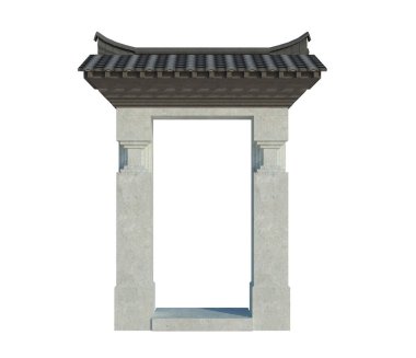 İzole edilmiş 3d Render Yapılandırması