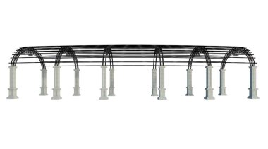 İzole edilmiş 3d Render Yapılandırması