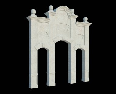 İzole edilmiş 3d Render Yapılandırması