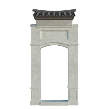 İzole edilmiş 3d Render Yapılandırması