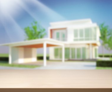 Masa üstü ve Blur Binası arka plan