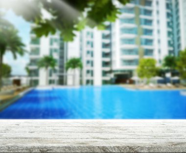 Masa üstü ve Blur Binası arka plan