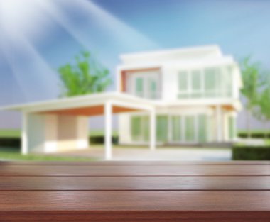 Masa üstü ve Blur Binası arka plan