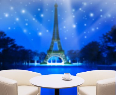 Ahşap masa üst arka planda tatil