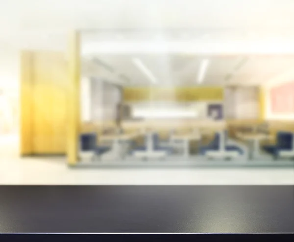 Table Top And Blur Interior Background — Stock Photo, Image