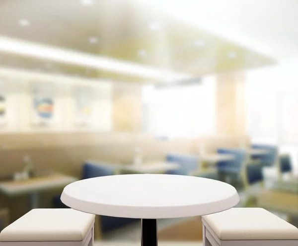 Table Top And Blur Interior Background — Stock Photo, Image