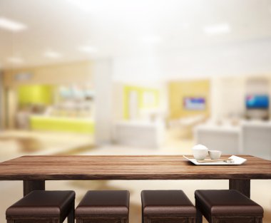 Masa üstü ve bulanıklık Office arka plan