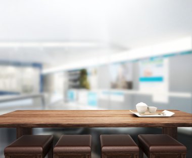 Masa üstü ve bulanıklık Office arka plan