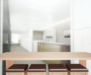 Masa üstü ve bulanıklık Office arka plan