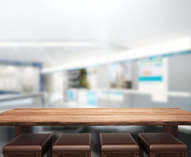 Masa üstü ve bulanıklık Office arka plan