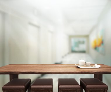 Masa üstü ve bulanıklık Office arka plan