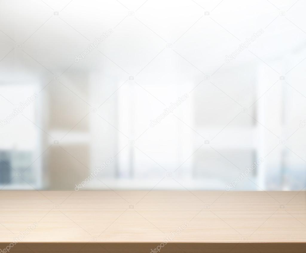 Table Top And Blur Office of Background