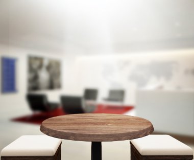 Masa üstü ve bulanıklık Office arka plan