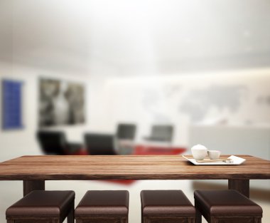 Masa üstü ve bulanıklık Office arka plan