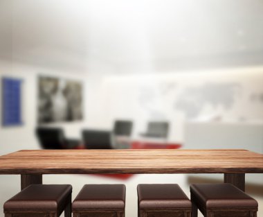 Masa üstü ve bulanıklık Office arka plan
