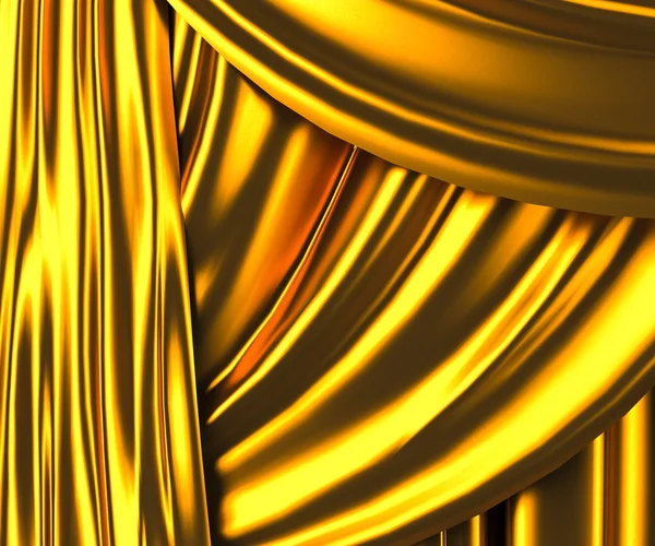 Gold fabric — Stock Photo, Image