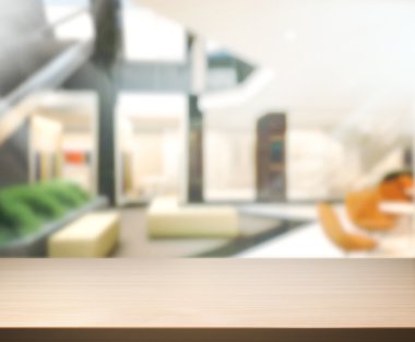 Ahşap masa üst arka plan Office içinde 3d render