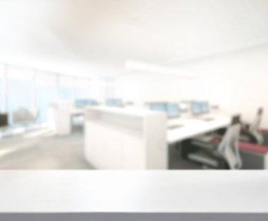 Ahşap masa üst arka plan Office içinde 3d render